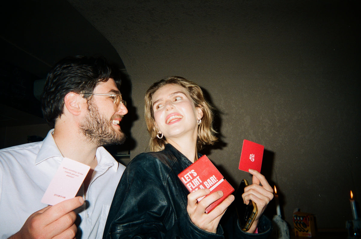 LET'S FLIRT AT A BAR Couples Card Game (Limited Edition)