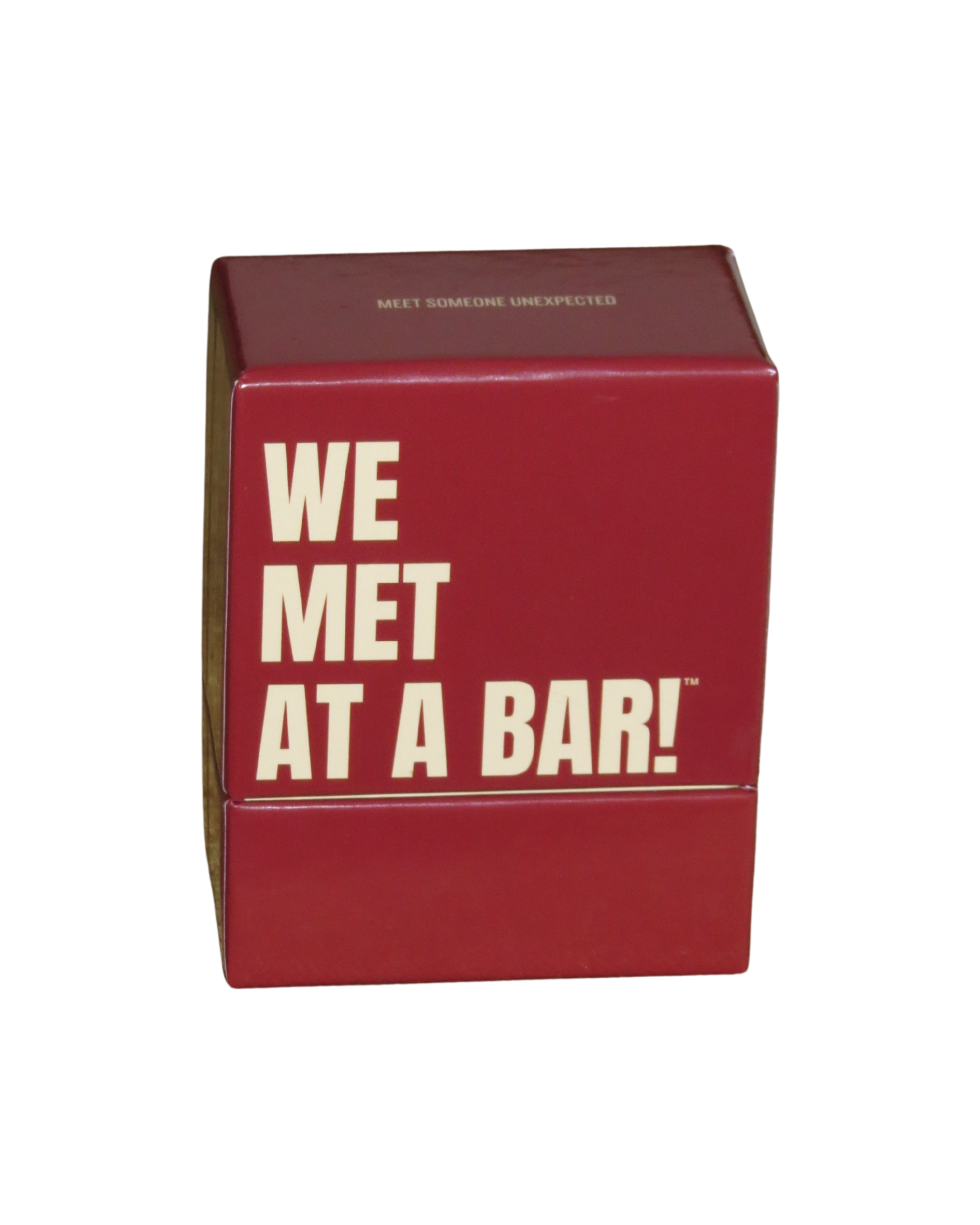 WE MET AT A BAR drinking game