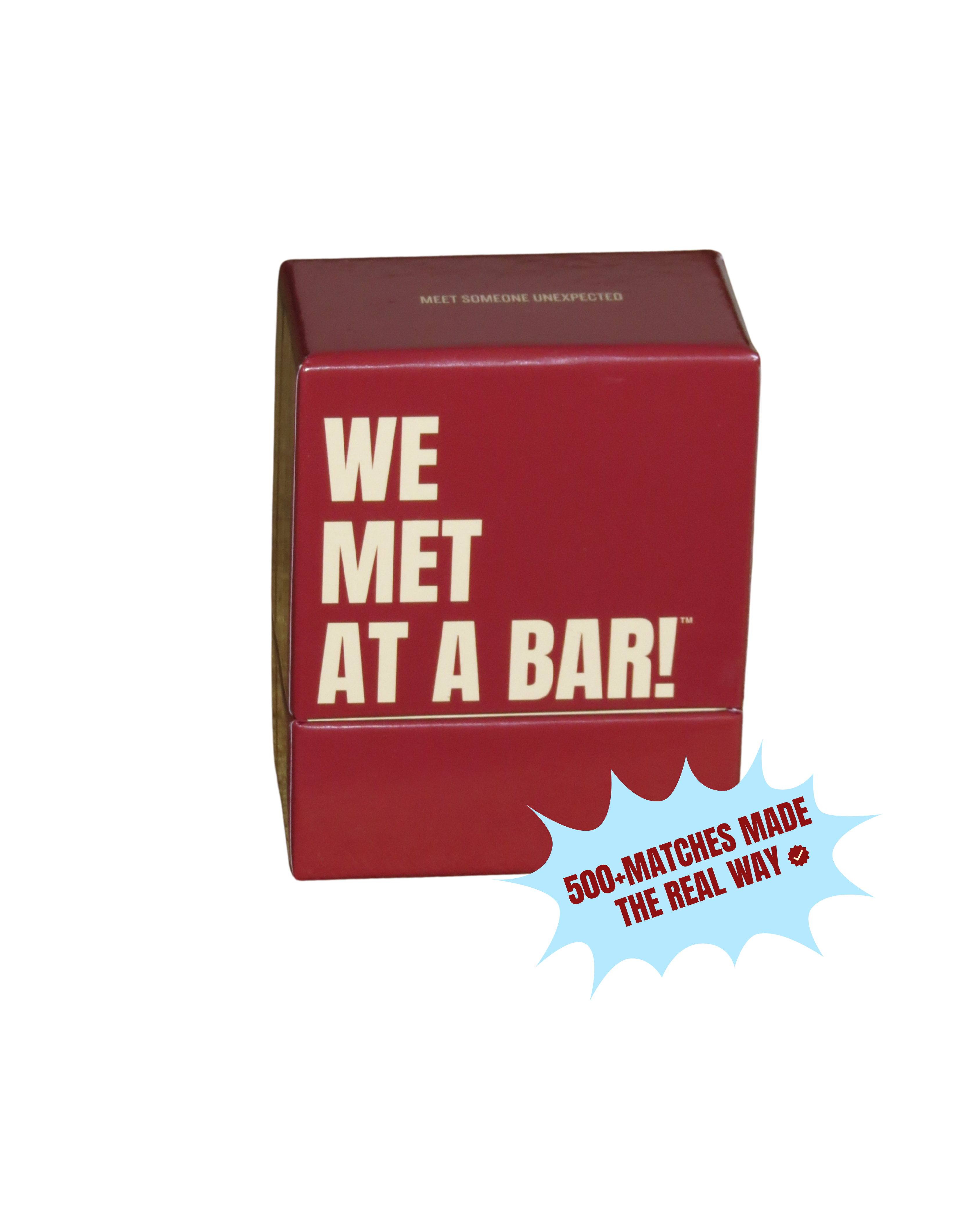 WE MET AT A BAR Dating Card Game