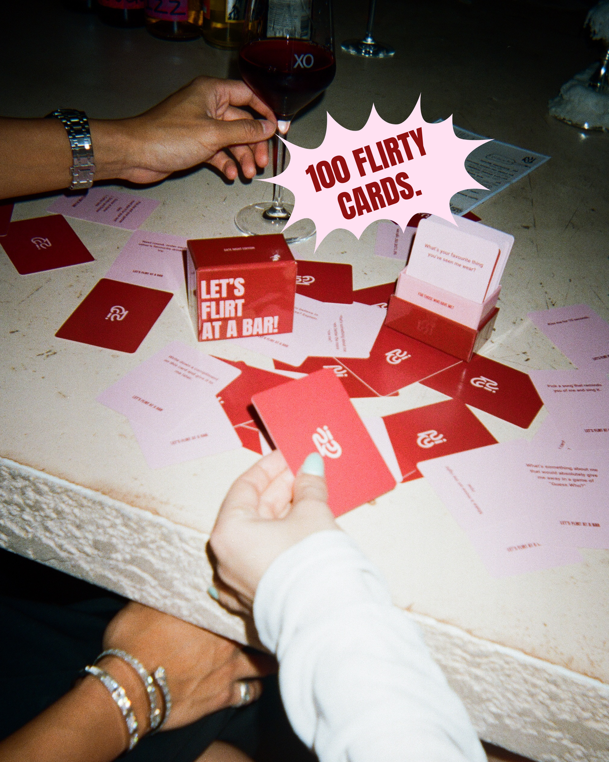 LET'S FLIRT AT A BAR Couples Card Game (Limited Edition)