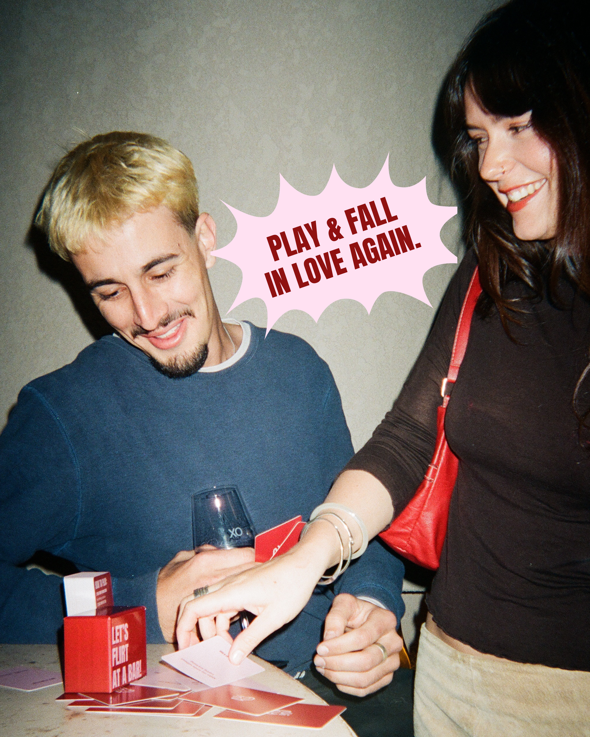 LET'S FLIRT AT A BAR Couples Card Game (Limited Edition)