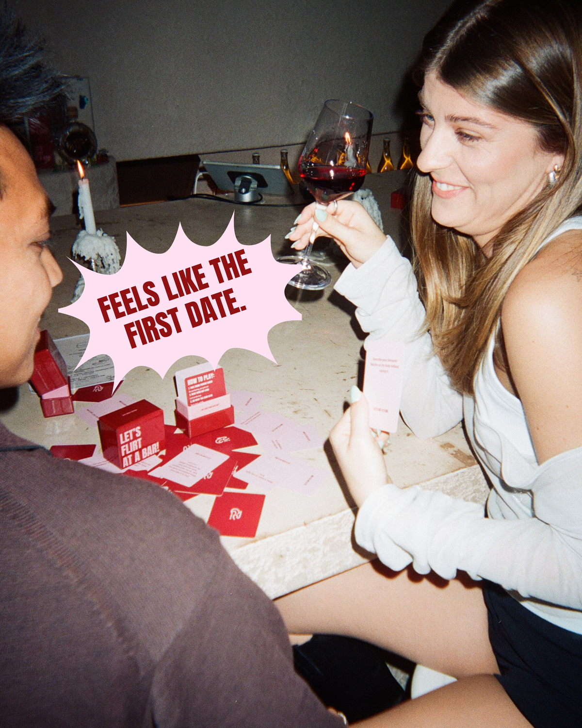 LET'S FLIRT AT A BAR Couples Card Game (Limited Edition)
