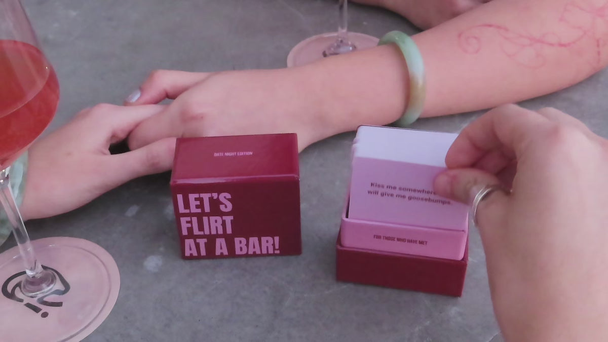LET'S FLIRT AT A BAR Couples Card Game (Limited Edition)